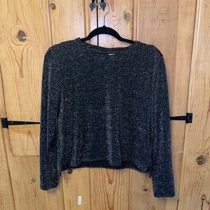 H&M Black Sparkly Long Sleeve